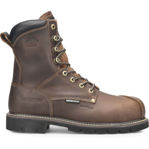 Matterhorn Men's Corvus 8" Waterproof Composite Toe PunCompositeure Work Boot -Brown- MT2508 8 / Medium / Brown - Overlook Boots