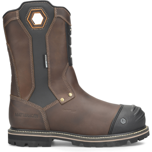 Matterhorn Men's Ibeam 10" Waterproof Composite Toe Metguard Work Boot -Brown- MT2540 8 / Medium / Brown - Overlook Boots