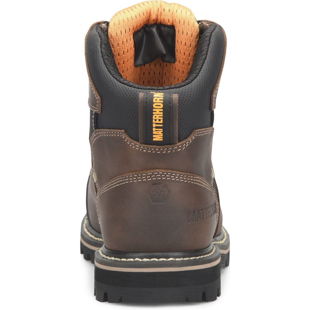 Matterhorn Men's Ibeam 6" Waterproof Composite Toe Metguard Work Boot Brown - MT2546 - Overlook Boots