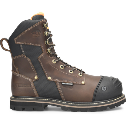 Matterhorn Men's Ibeam 8" Waterproof Composite Toe Metguard Work Boot -Brown- MT2548 8 / Medium / Brown - Overlook Boots