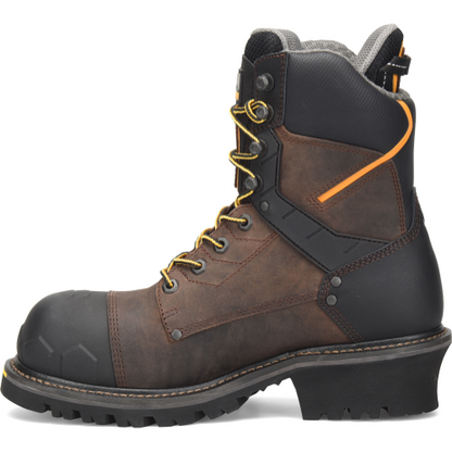 Matterhorn Men's Pr Steadfast 8" Waterproof Composite Toe Logger Work Boot -Brown- MT2558 - Overlook Boots