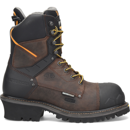 Matterhorn Men's Pr Steadfast 8" Waterproof Composite Toe Logger Work Boot -Brown- MT2558 8 / Medium / Brown - Overlook Boots