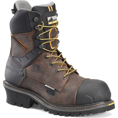 Matterhorn Men's Pr Steadfast 8" Waterproof Composite Toe Logger Work Boot -Brown- MT2558 - Overlook Boots