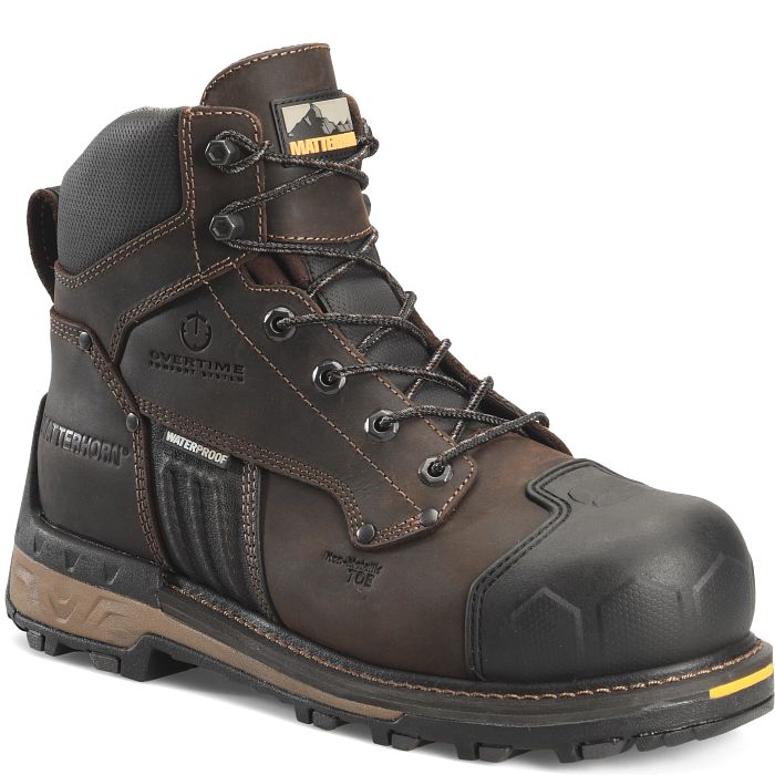 Matterhorn Men's Maximus 6" Composite Toe Waterproof Work Boot Brown MT2561 - Overlook Boots