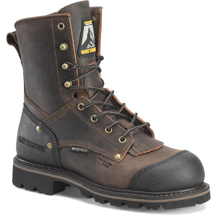 Matterhorn Men's 28 Series HD 8" Comp Toe Waterproof Lace Up Boot - Brown - MT2563 8 / Medium / Dark Brown - Overlook Boots
