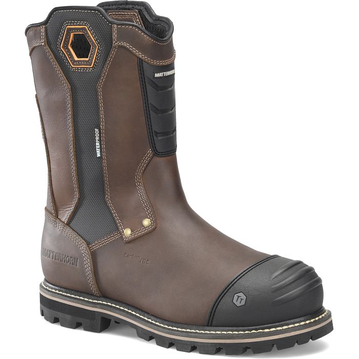 Matterhorn Men's Ibeam 10" Waterproof Composite Toe Metguard Work Boot -Brown- MT2540 - Overlook Boots