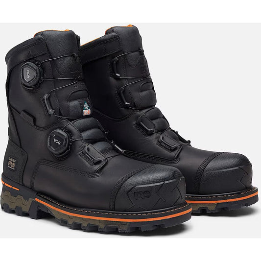 Timberland Pro Men's BOA Boondock 8" Composite Toe Waterproof Work Boot- Black- TB0A67B3W02 - Overlook Boots