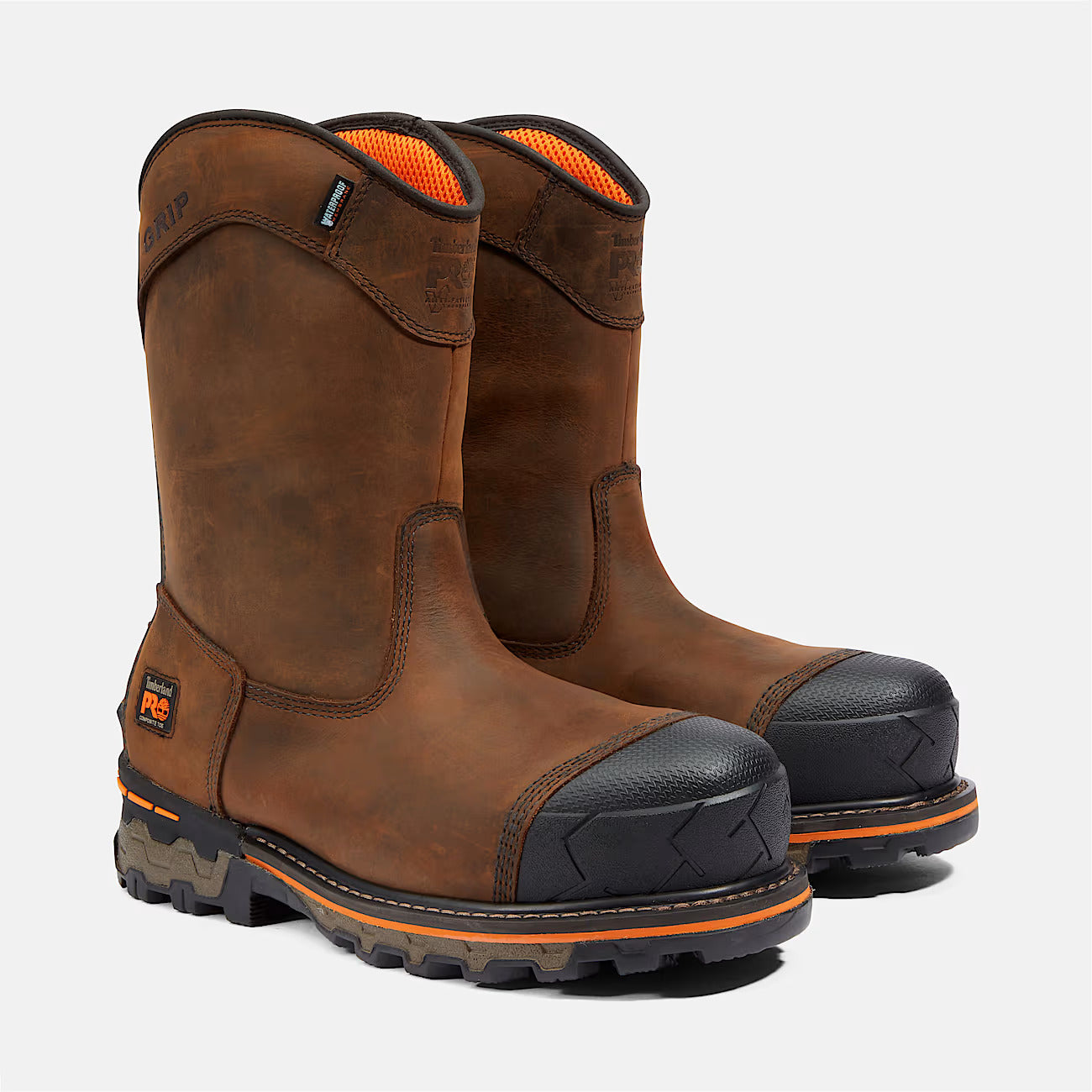 Timberland Pro Men's Boondock Comp Toe Waterproof Work Boot - Brown - TB1A4499214 - Overlook Boots