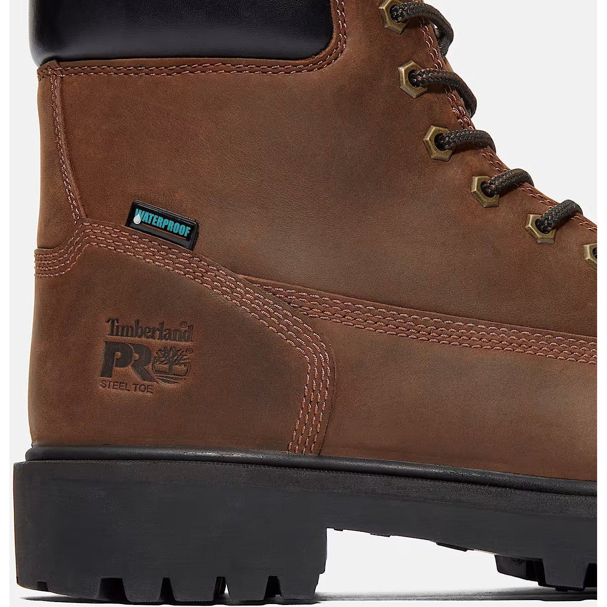 Timberland Pro Men's Direct Attach 6" Soft Toe Waterproof Work Boot- Brown- TB138020242 - Overlook Boots