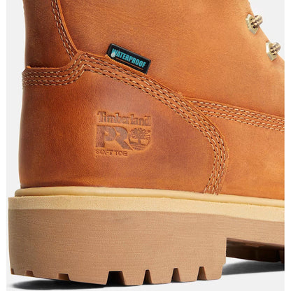 Timberland Pro Men's Direct Attach 6" Soft Toe Waterproof Work Boot- Brown- TB1A262R214 - Overlook Boots