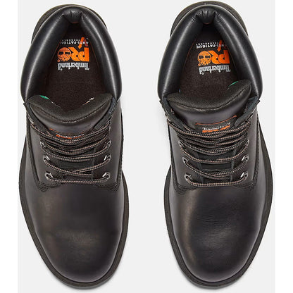 Timberland Pro Men's Direct Attach 6" Steel Toe Waterproof Work Boot- Black- TB126038001 - Overlook Boots