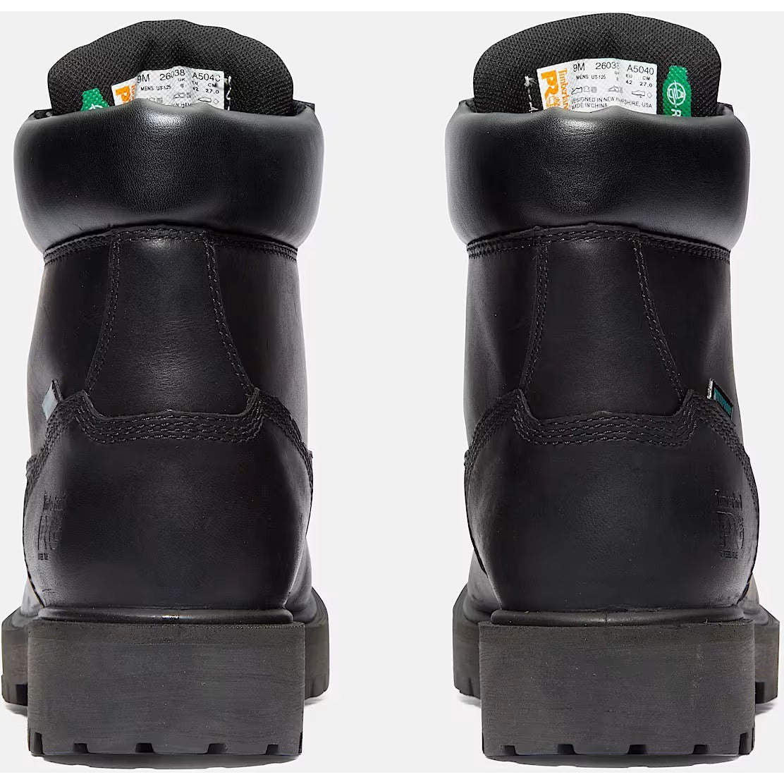 Timberland Pro Men's Direct Attach 6" Steel Toe Waterproof Work Boot- Black- TB126038001 - Overlook Boots