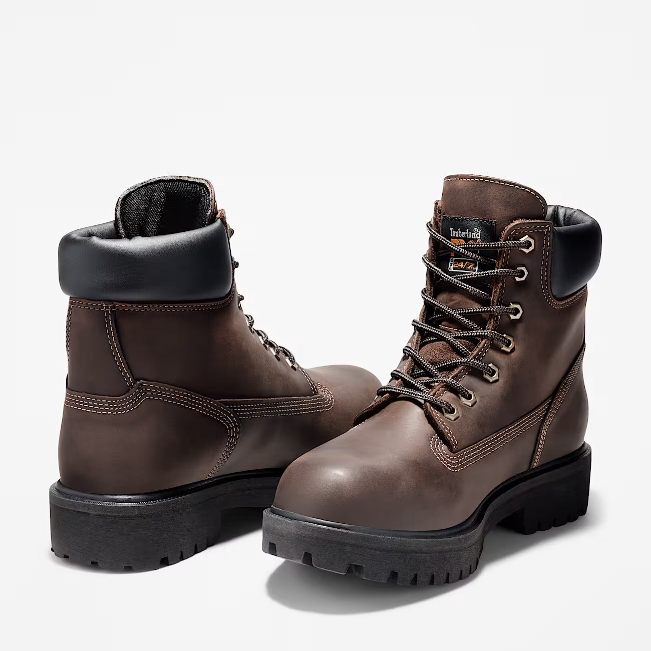 Timberland Pro Men's Direct Attach 6" Steel Toe Waterproof Work Boot - Brown - TB138021242 - Overlook Boots