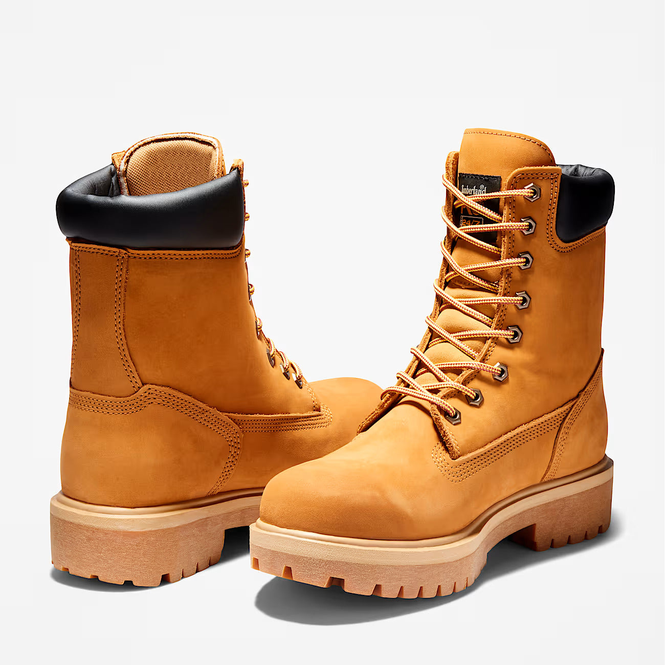 Timberland Pro Men's Direct Attach 8" Soft Toe Waterproof Work Boot- Wheat- TB126011713 - Overlook Boots