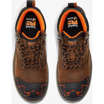 Timberland Pro Men's Magnitude 6" Composite Toe Waterproof Work Boot- Brown- TB1A42ZY214 - Overlook Boots