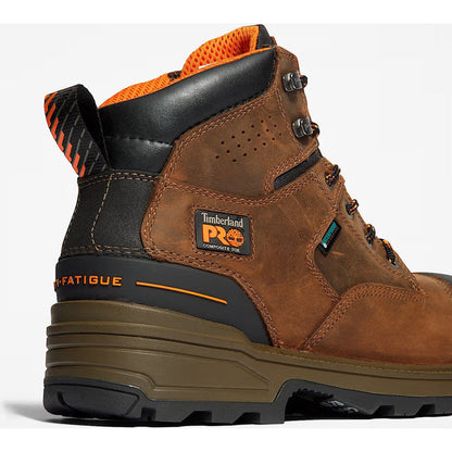 Timberland Pro Men's Magnitude 6" Composite Toe Waterproof Work Boot- Brown- TB1A42ZY214 - Overlook Boots