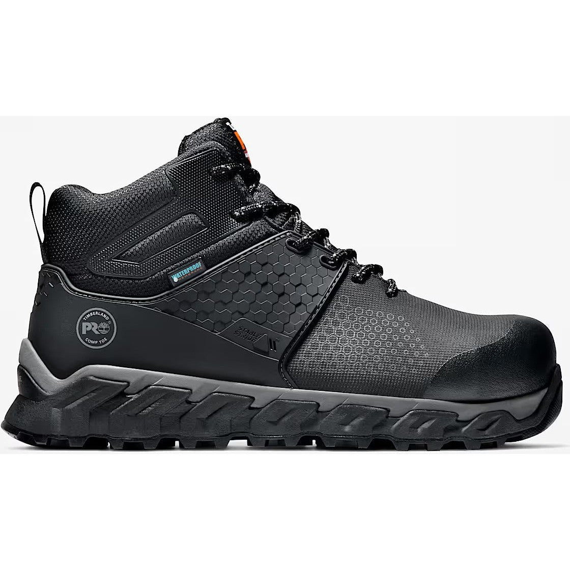 Timberland Pro Men's Ridgework Composite Toe Waterproof Work Boot- Black- TB1A1KBW001 7 / Medium / Black - Overlook Boots
