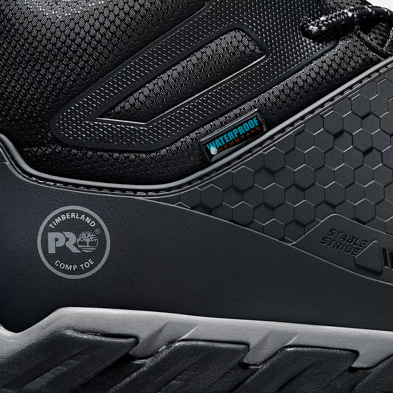 Timberland Pro Men's Ridgework Composite Toe Waterproof Work Boot- Black- TB1A1KBW001 - Overlook Boots