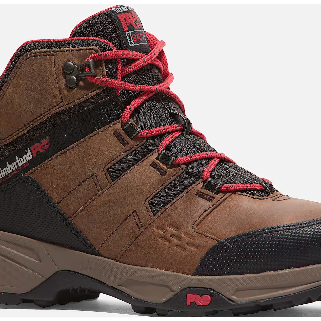 Timberland Pro Men's Switchback Lightweight Steel Toe Hiker Work Boot- Brown- TB0A6183214 - Overlook Boots