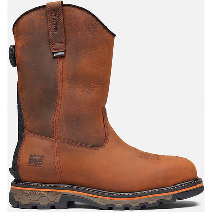 Timberland Pro Men's BOA True Grit Waterproof Pull-On Work Boot -Brown- TB0A66JQEM4 7 / Medium / Brown - Overlook Boots