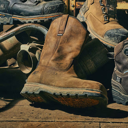 Timberland Pro Men's BOA True Grit Waterproof Pull-On Work Boot -Brown- TB0A66JQEM4 - Overlook Boots