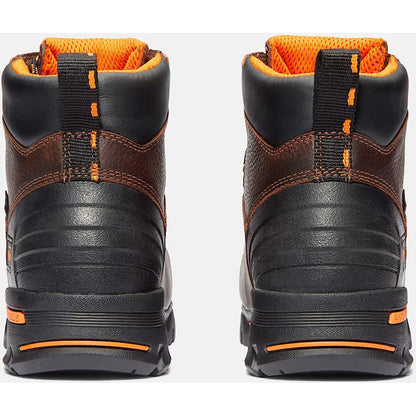 Timberland Pro Men's Endurance 6" Steel Toe Waterproof Work Boot- Brown- TB152562214 - Overlook Boots