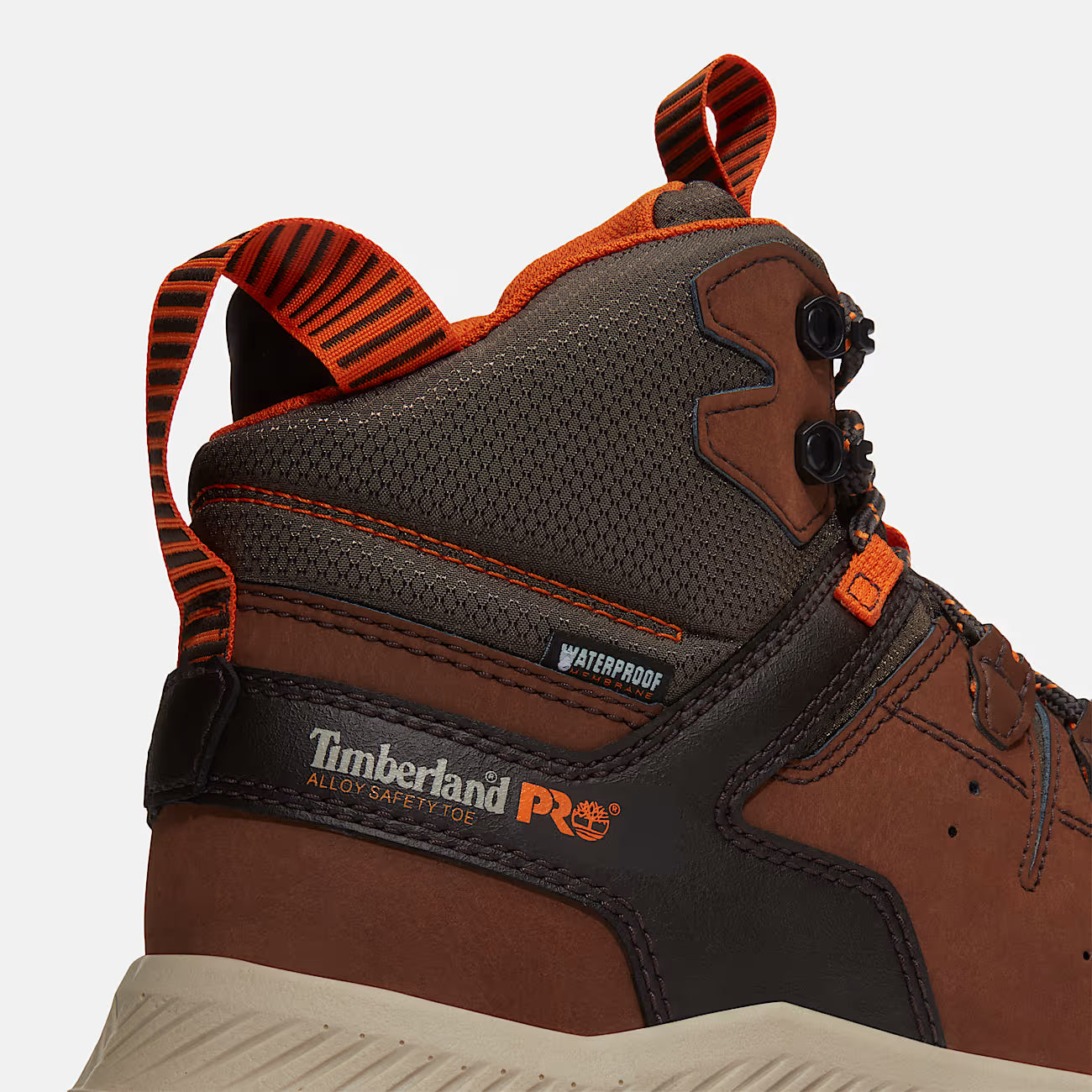 Timberland Pro Men's Tempe 6" Alloy Toe Waterproof Work Boot - Brown - TB0A67G3EPB - Overlook Boots