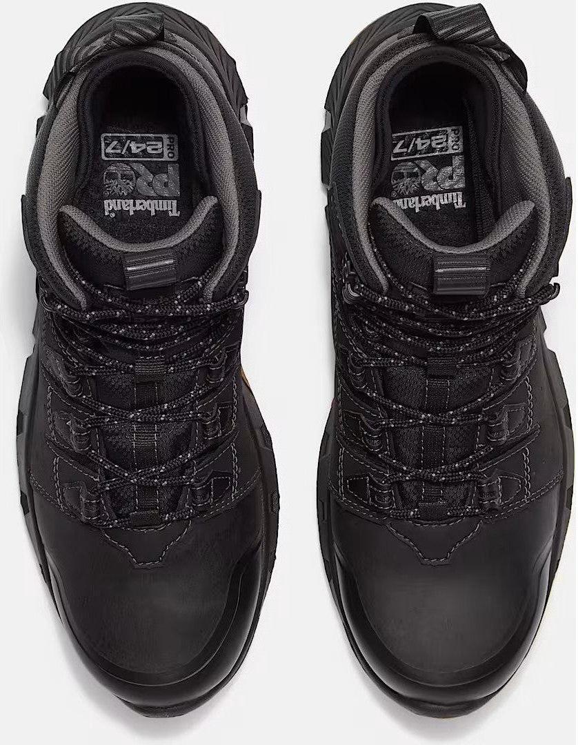 Timberland Pro Men's Tempe 6" Soft Toe Waterproof Work Boot- Black- TB0A63WQEK5 - Overlook Boots