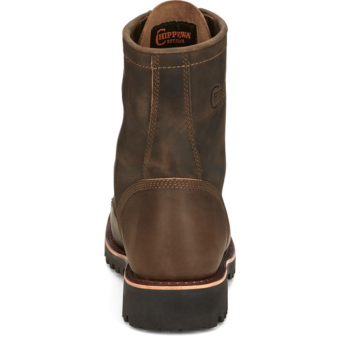 Chippewa Men's Classic 2.0 8" Soft Toe Lace Up Work Boot -Brown- NC2085  - Overlook Boots