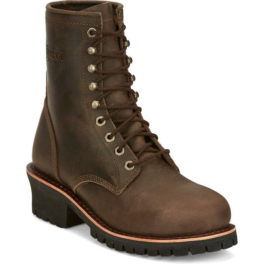 Chippewa Men's Classic 2.0 8" Composite Toe Lace Up Work Boot -Brown- NC2091 8 / Medium / Brown - Overlook Boots