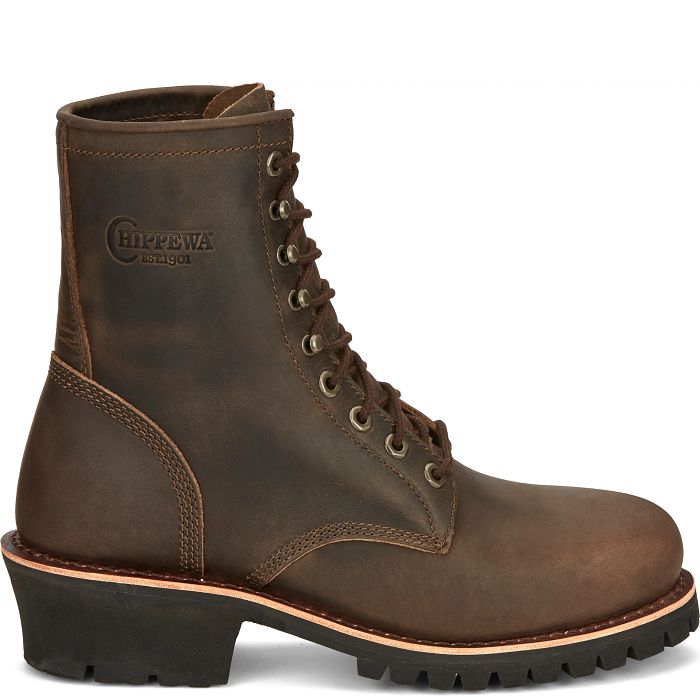 Chippewa Men's Classic 2.0 8" Composite Toe Lace Up Work Boot -Brown- NC2091 - Overlook Boots