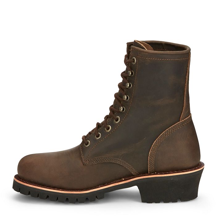 Chippewa Men's Classic 2.0 8" Composite Toe Lace Up Work Boot -Brown- NC2091 - Overlook Boots