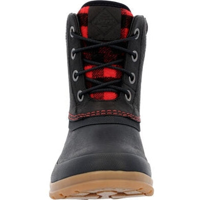 Muck Women's Originals Leather Duck Lace Waterproof Outdoor Boot - Black - ODLW6PLD - Overlook Boots