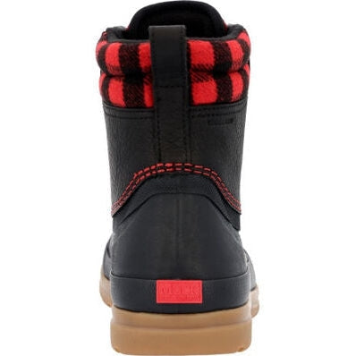 Muck Women's Originals Leather Duck Lace Waterproof Outdoor Boot - Black - ODLW6PLD - Overlook Boots