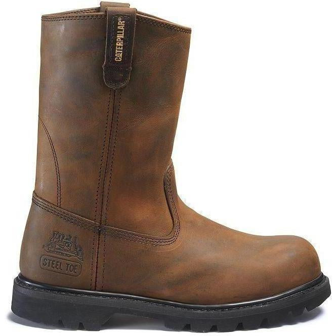 CAT Men's Revolver Steel Toe Pull On Work Boot - Brown - P89516  - Overlook Boots