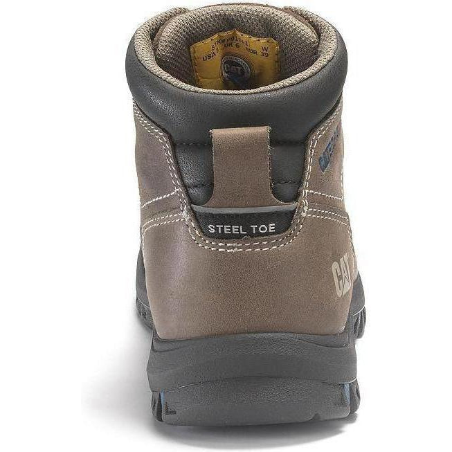 CAT Womens Mae Steel Toe Waterproof Work Shoe - Brown - P91012  - Overlook Boots