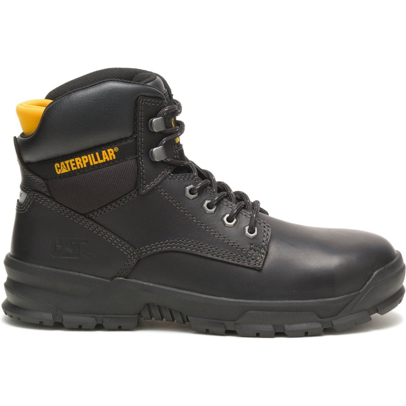 CAT Men's Mobilize Alloy Toe Work Boot - Black - P91267  - Overlook Boots