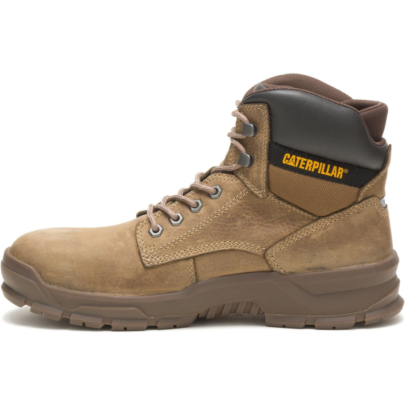 CAT Men's Mobilize Alloy Toe Work Boot - Fossil - P91268  - Overlook Boots