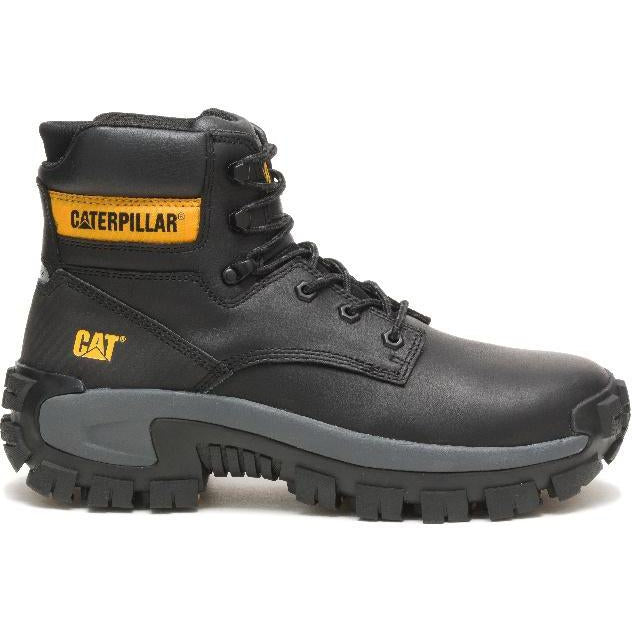 CAT Men's Invader Hi Steel Toe Work Boot - Black - P91287  - Overlook Boots