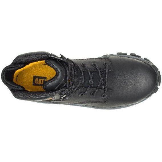 CAT Men's Invader Hi Steel Toe Work Boot - Black - P91287  - Overlook Boots