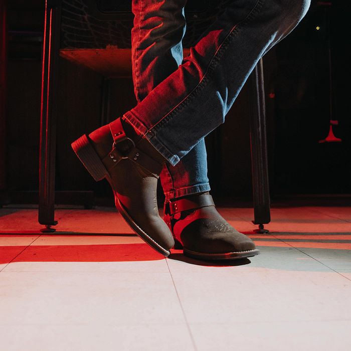 Phantom Rider Men's Kelliher Harness 11" Square Toe Work Boot - Brown - PH5022 - Overlook Boots