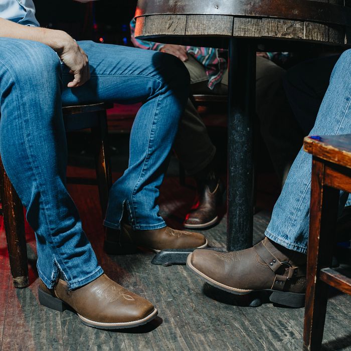 Phantom Rider Men's Dorton 6" Square Toe Western Work Boot - Brown - PH5028 - Overlook Boots
