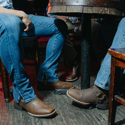 Phantom Rider Men's Dorton 6" Square Toe Western Work Boot - Brown - PH5028 - Overlook Boots