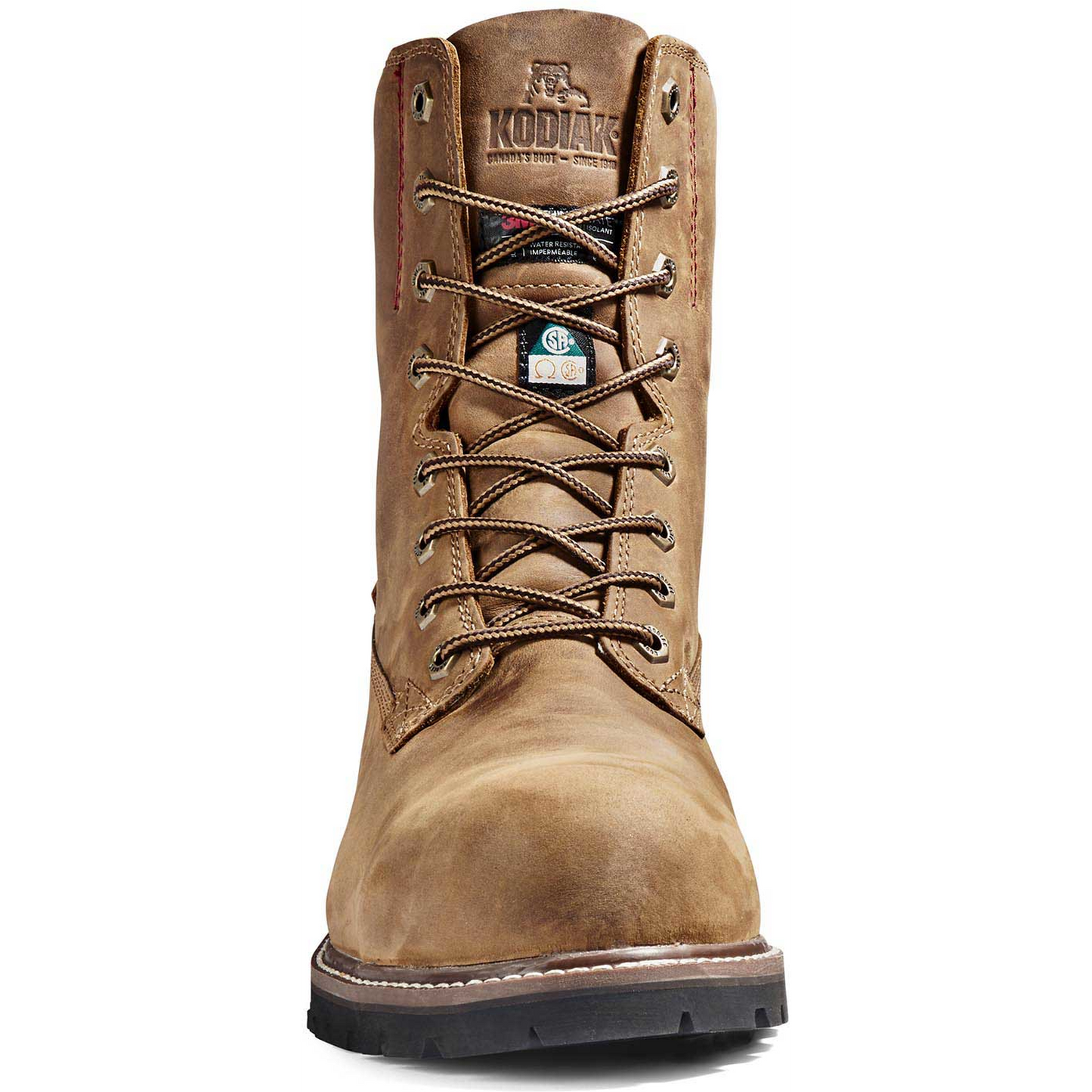 Kodiak Men's Mckinney 8" Composite Toe Waterproof Safety Work Boot -Brown- 4NLSBN - Overlook Boots