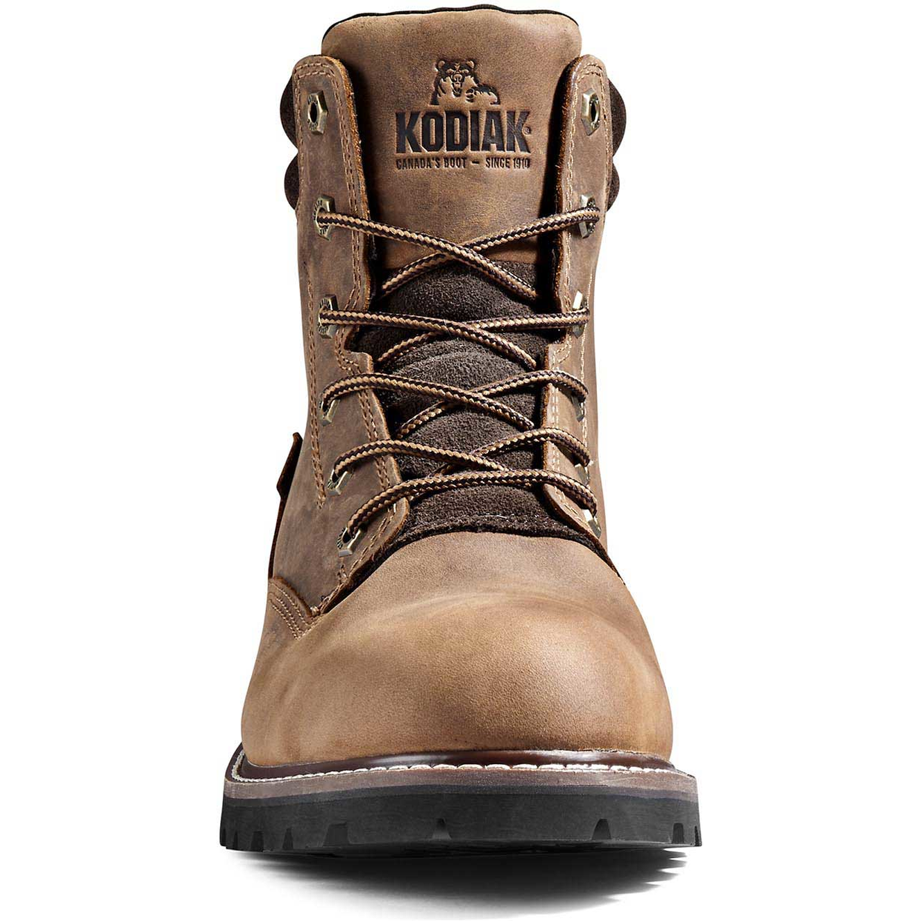 Kodiak Men's Mckinney 6" Waterproof Slip Resistant Safety Work Boot -Brown- 4TDQBN - Overlook Boots