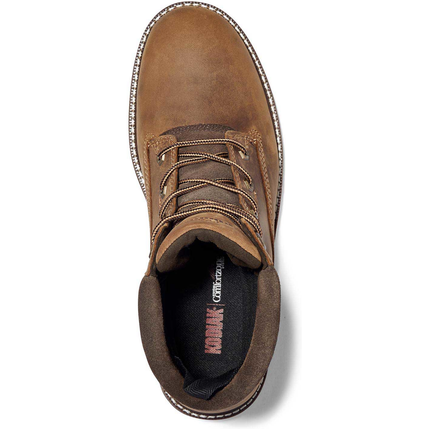 Kodiak Men's Mckinney 6" Waterproof Slip Resistant Safety Work Boot -Brown- 4TDQBN - Overlook Boots