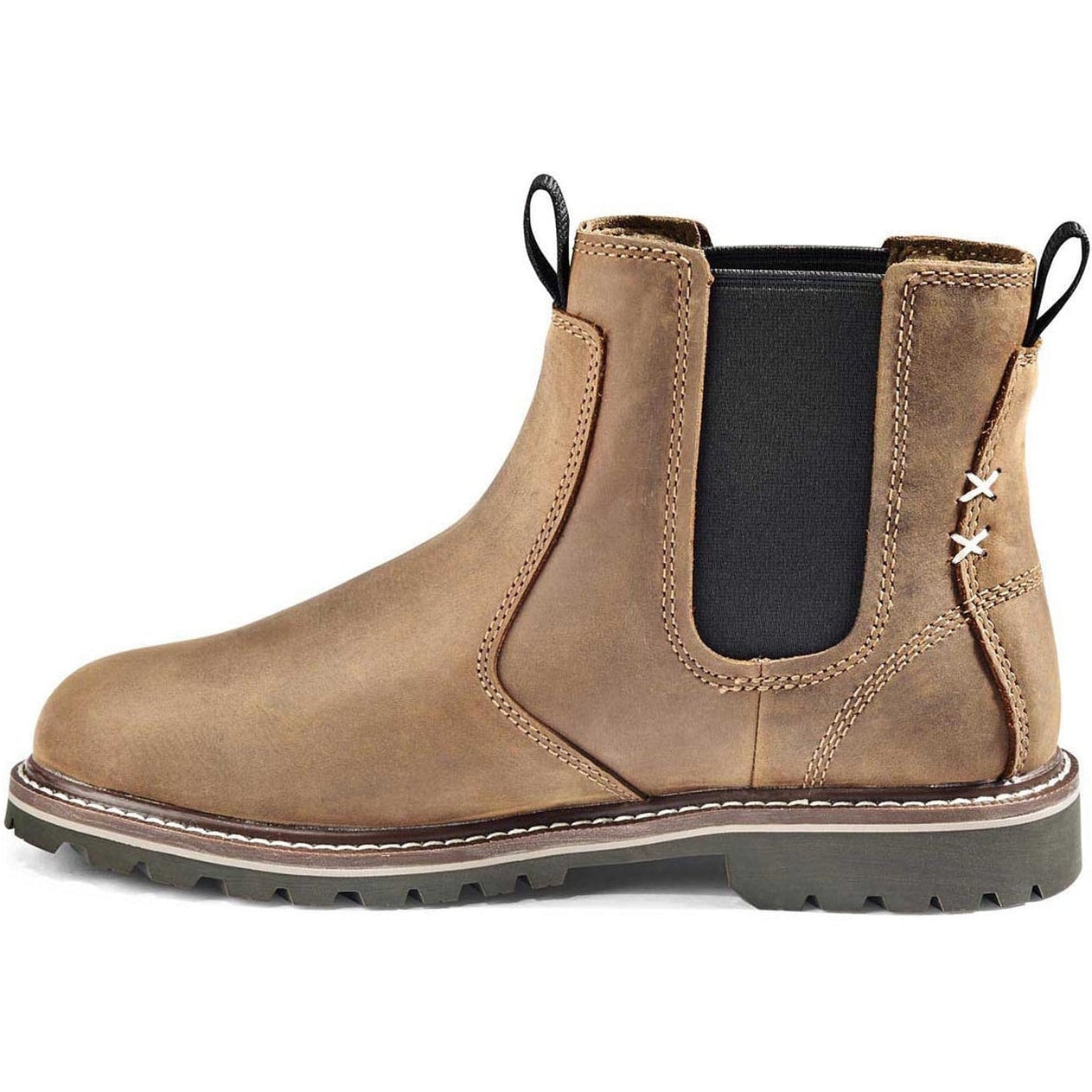 Kodiak Women's Bralorne Waterproof Slip Resistant Chelsea Work Boot -Brown- 4TEABN - Overlook Boots