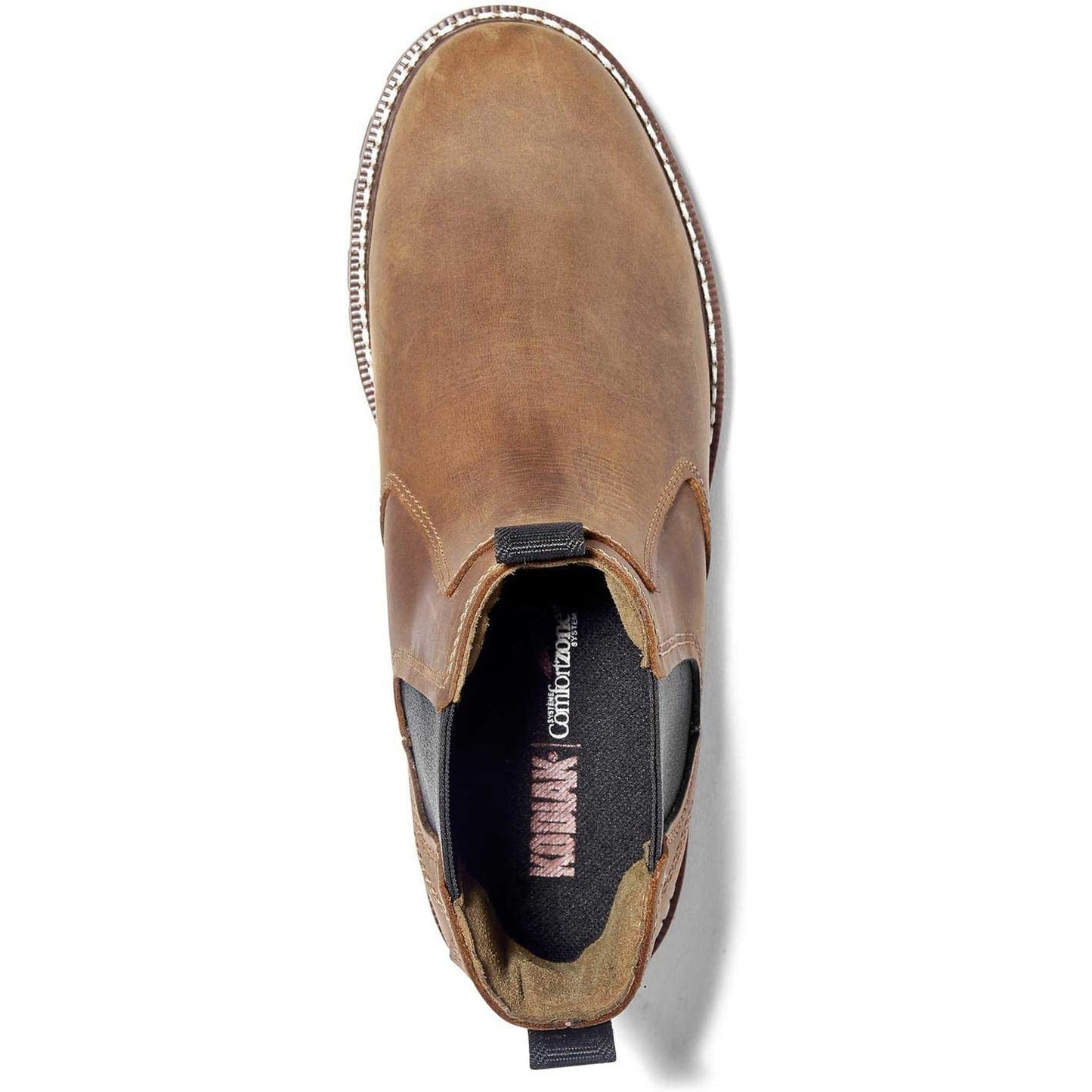 Kodiak Women's Bralorne Waterproof Slip Resistant Chelsea Work Boot -Brown- 4TEABN - Overlook Boots