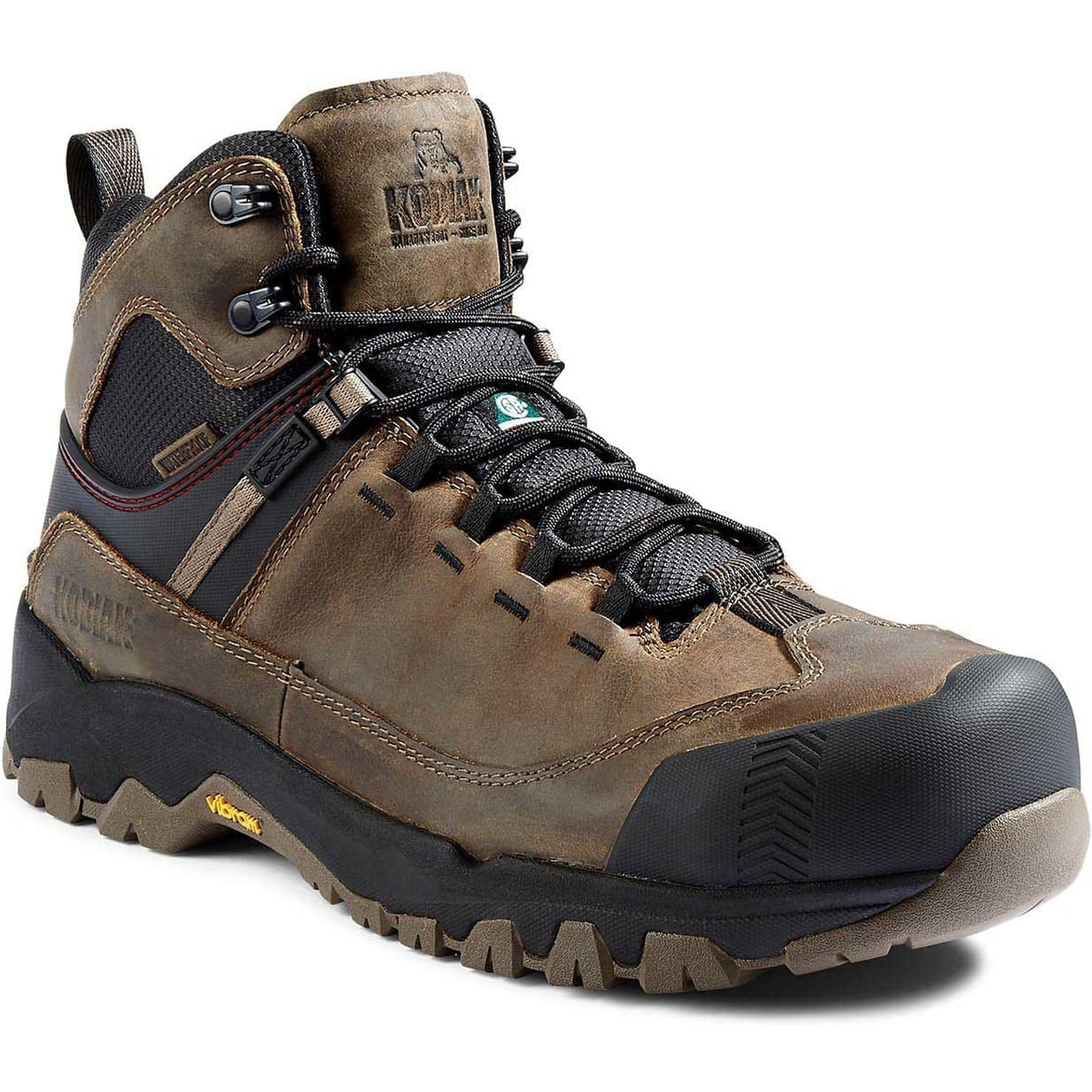 Kodiak Men's Quest Bound Composite Toe Waterproof Hiker Work Boot -Fossil- 4TELFS - Overlook Boots