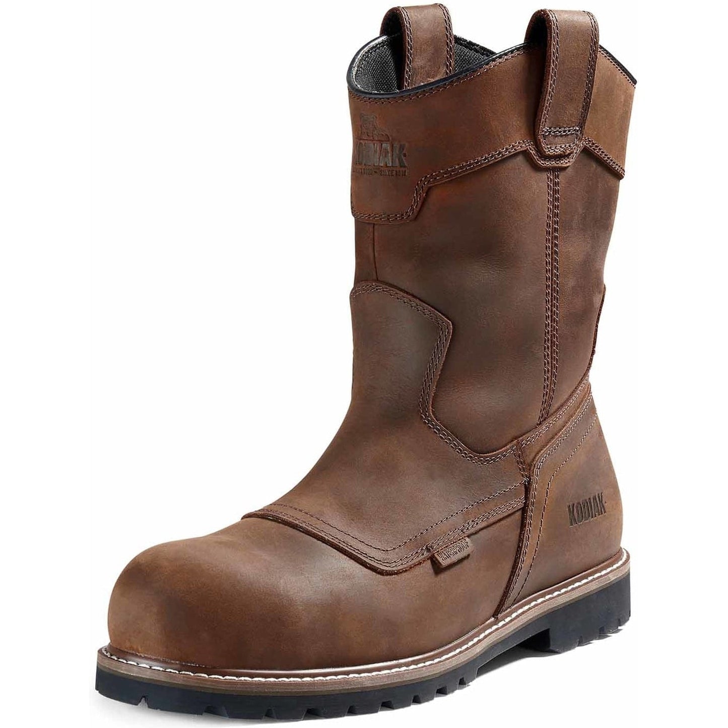 Kodiak Men's Mckinney Composite Toe Waterproof Wellington Work Boot -Brown- 4TERDB - Overlook Boots